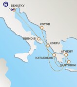 SETKÁNÍ S ŘECKEM - SANTORINI A KORFU